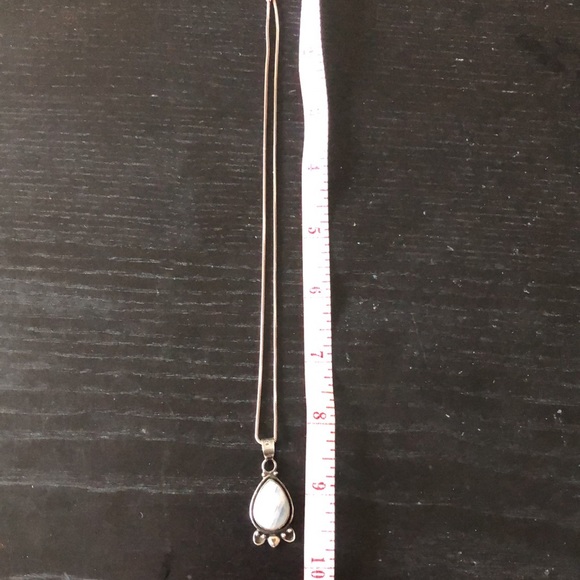 Silver and moonstone pendant. - Picture 5 of 7